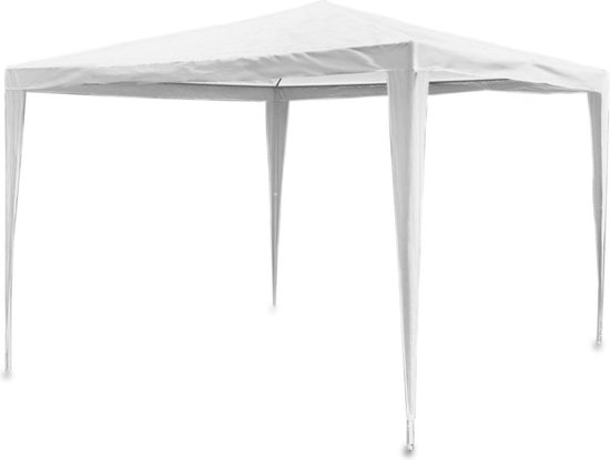 Wit tuinpaviljoen 3x3m 4936 van Merkloos