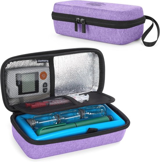 WNHB® Koeltas voor insulinepennen en medicatie - Compacte medische reisetui met koelelementen - Voor diabetici onderweg vakantie werk van WNHB®