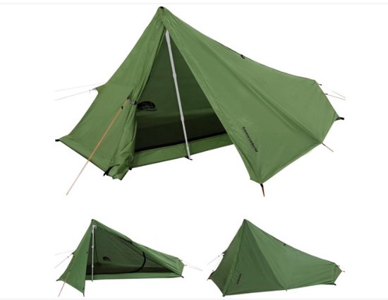 WNHB® Ultralichte Trekking Tent Waterdicht - Compacte Lichtgewicht Tent Voor Wandelen Fietsen En Kamperen - 1 Persoons Trekkingstoktent van Merkloos