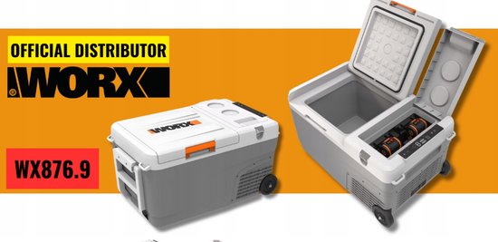 WORX ACCU-GEVOEDE KOELBOX WX876.9 van Merkloos