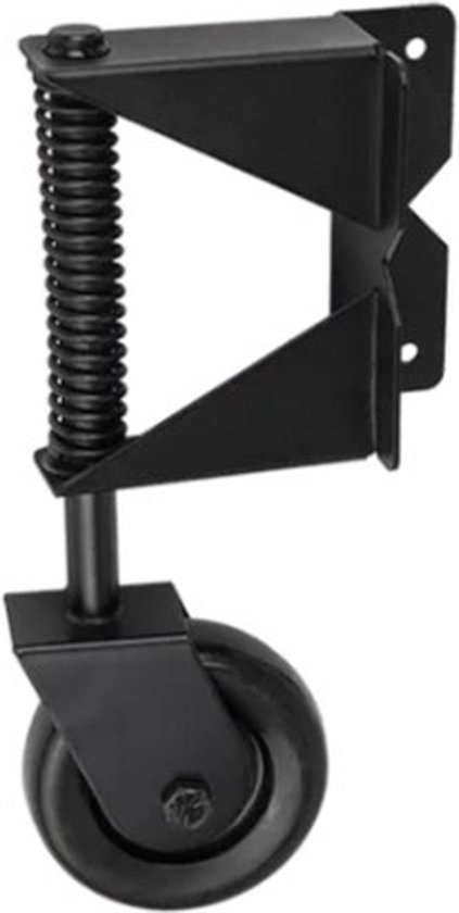 Wovar Poortwiel Met Veer Zwart 285 x 200 x 67 mm - Per Stuk van Wovar