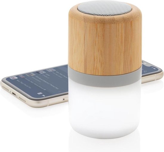 Xd Collection Speaker Met Licht Bluetooth Bamboe/abs Naturel van XD Collection