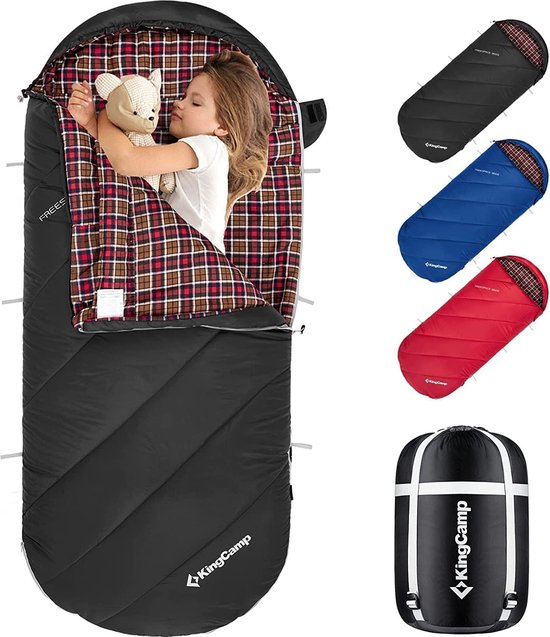 XL slaapzak camping slaapzak 3 kant oversized voor volledige outdoor rugza prikkels, wandelen, licht voor binnen en buiten van Merkloos