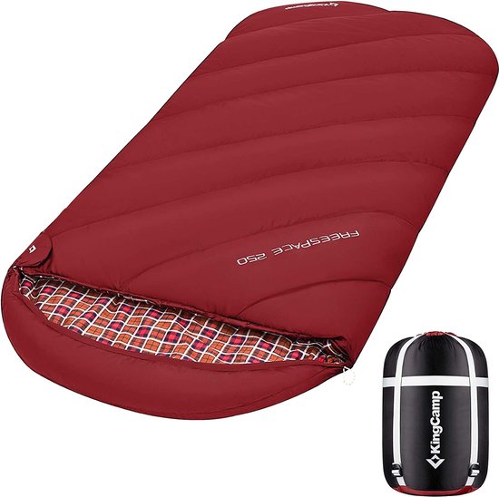 XL slaapzak camping slaapzak 3 seizoenen oversized voor volwassenen outdoor backpacken, wandelen, lichtgewicht voor binnen en buiten van Forceatt