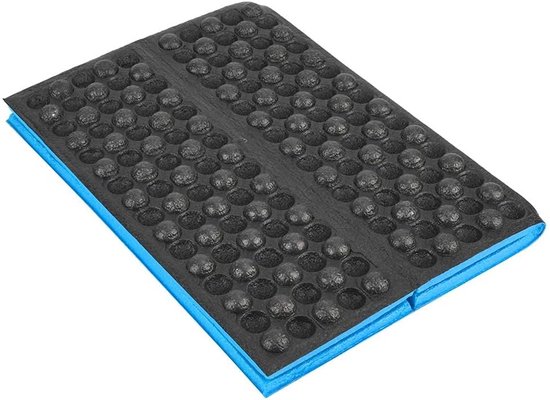 XPE Opvouwbare stoel Cuchion vochtbestendig Mini schuim Zitkussen voor picknicken Klimmen Kamperen Reizen(Blauw + zwart)