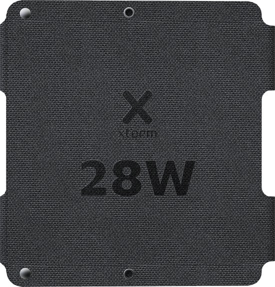 Xtorm Draagbaar Zonnepaneel Opvouwbaar - 28W Solar Panel - SolarBooster - Outdoor / Kamperen - Zonne-energie - Flexibel - Monokristallijn Zonnepaneel - EFTE - Zwart van Xtorm