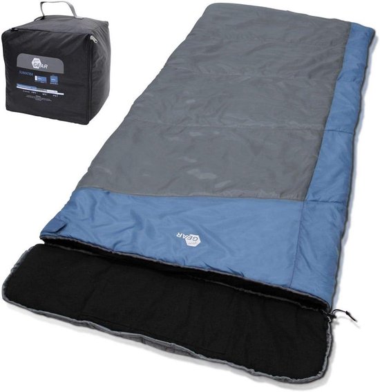 XXL Dekmatras Slaapzak 230x100 cm Katoen Voering tot -7°C - 3-4 Seizoenen van Merkloos