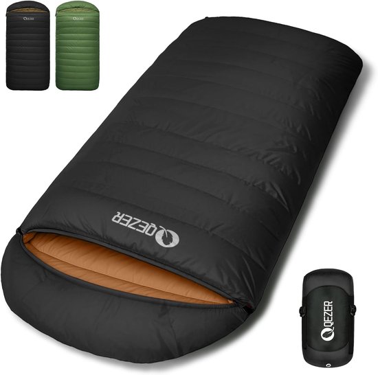 XXL Slaapzak 230cm x 100cm - Lichtgewicht Dons - Warm en Ruim - Ideaal voor Kamperen - SnelShoppen