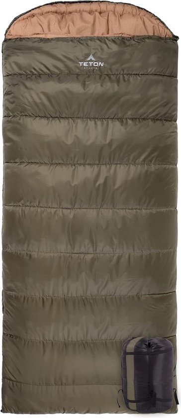 XXL Slaapzak voor Koud Weer tot -18°C - Comfortabele Mummieslaapzak met Compressiezak van Merkloos