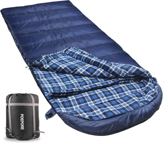 XXL Slaapzak voor Volwassenen - Waterdicht en Warm voor 3-4 Seizoenen, 230 x 90 cm van Merkloos