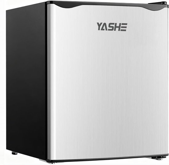 YASHE mini koelkast 52L met vriesvak - zilver