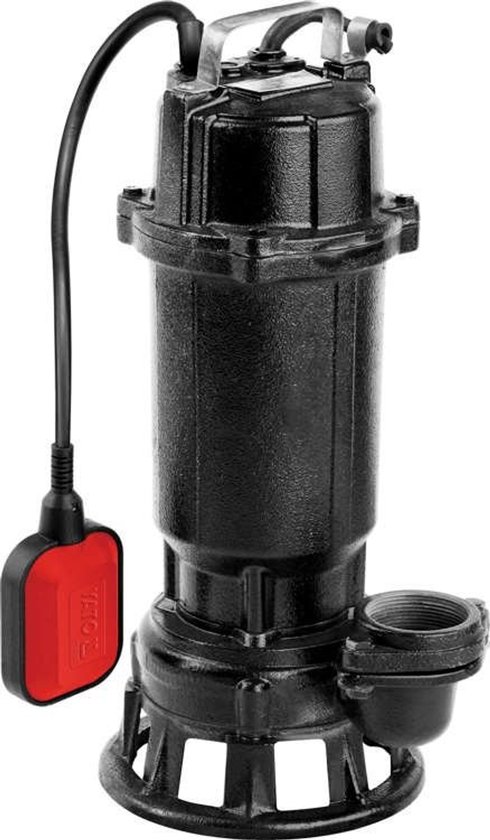 YATO Professionele Vuilwaterpomp – Gietijzeren Behuizing – 400W – 12.000 l/u – 2 Inch Uitgang – Voor Septische Tanks, Kelders en Bouwplaatsen van Merkloos