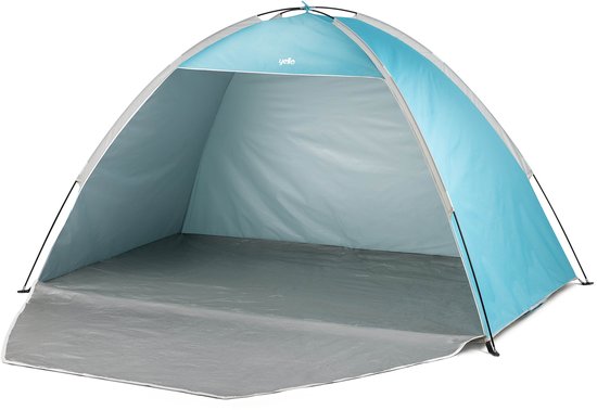 Yello Beach Shelter – Sky Blue – UPF50+ Zonbescherming – Met Ritssluiting – Inclusief Draagtas van Yello