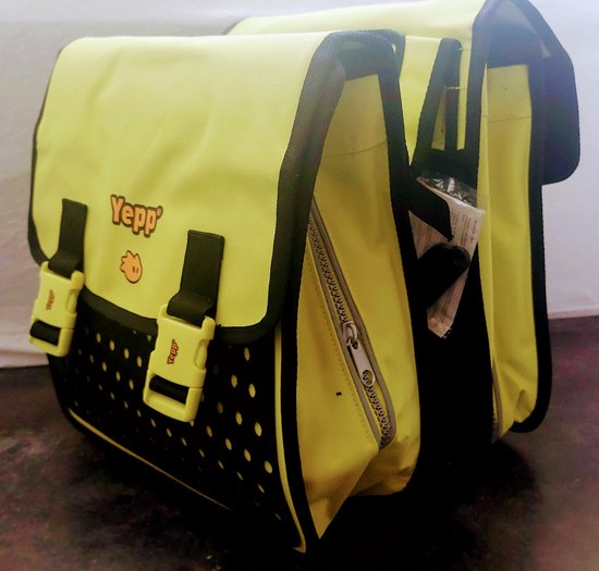 Yepp Maxi Dubbele Fietstas Lime green van Ye