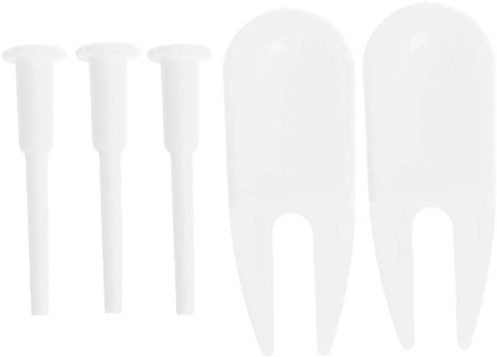 Yoga Bal Air Plug - Gym Bal Stopper - Bal Herstellen - Vervangende Stekkeradapter - 5.1 cm - Wit van Merkloos