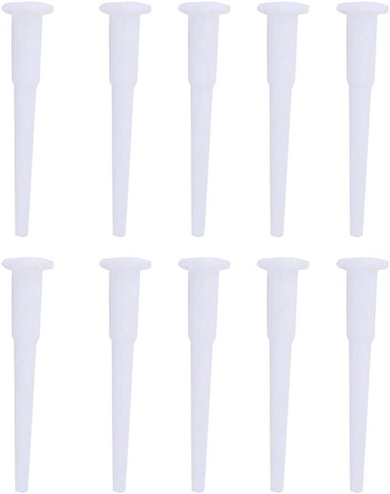 Yoga Bal Pluggen - Fitness Bal Stopper - Bal Vervanging - Universele Pasvorm - 2cm Diameter - Wit van Merkloos