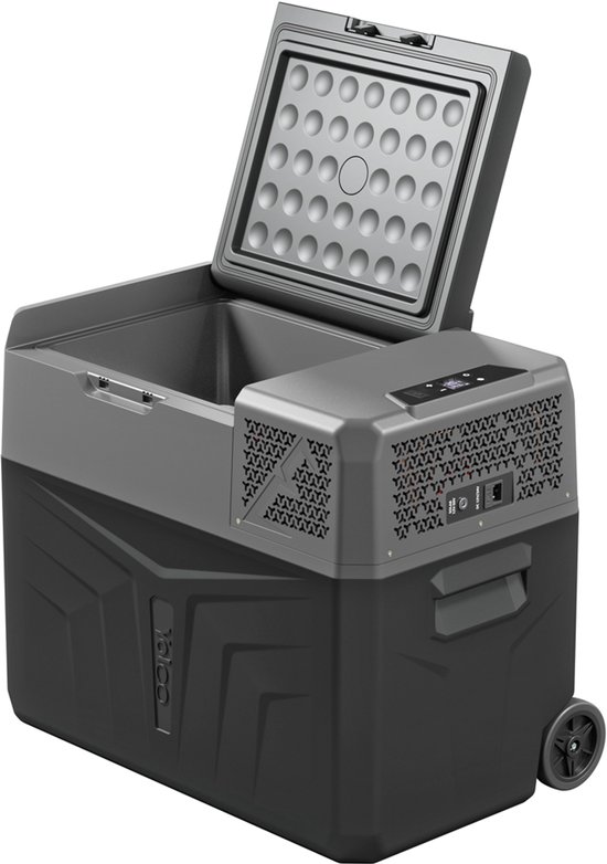 Yolco BCX40 - Draagbare compressor koelbox 39l - Drinkkoelkast - Autokoelkast - Camperkoelkast - Reiskoelkast - 39L - 12/24V DC - 100-240V – CARBON van Yolco