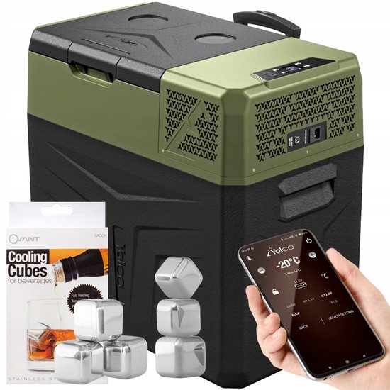 Yolco BCX50 GROEN 47L Compressor Koelbox - 12V/24V/230V van Merkloos
