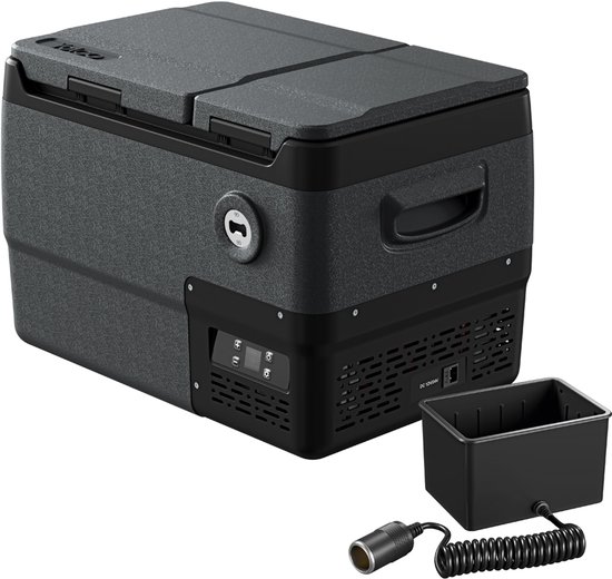 YOLCO DX30 Space Grey - Compressor Koelbox - 30 Liter - Dual Zone Koelen en Vriezen - 12V 24V 230V
