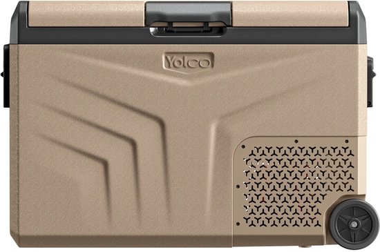 YOLCO TCX50 Sand - Compressor Koelbox - 50 Liter - Dual Zone Koelen en Vriezen - 12V 24V 230V en Zonnepaneel
