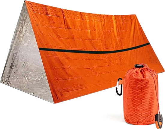 YONO Noodtent - Survival Tent - Outdoor Accessoires Noodpakket - Oranje van YONO