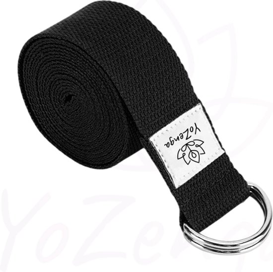 YoZenga yogariem | yogastrap | Black van YoZenga