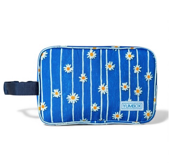 Yumbox Chill koeltas — met 2 uitneembare koelelementen — Madeliefjes strepen blauw