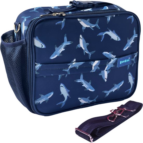 Yumbox Lunch Bag - waterafstotend - handige vakjes - lichtgewicht - Pacific Haai