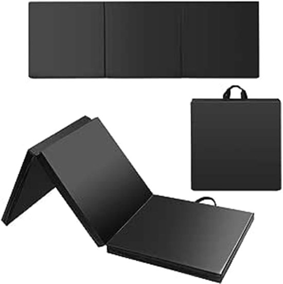 Zachte Antislip Gymnastiekmat 180x60x5 cm – Inklapbare Turnmat voor Yoga en Training van Effenlune