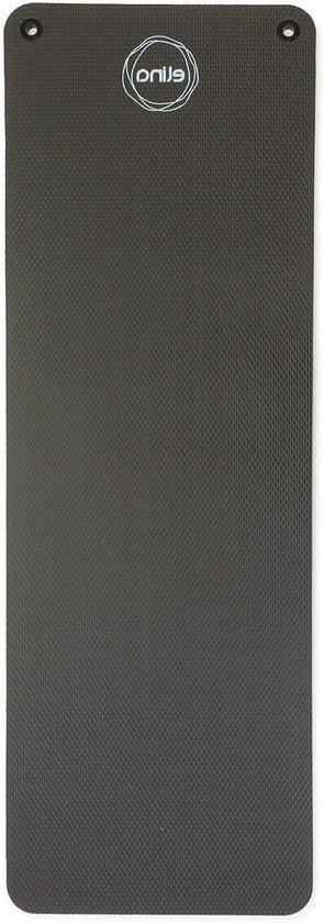 Zachte Vloermat - Pilatesmat Fitnessmat - Comfortabel Sporten - Antibacterieel Antislip - 180 x 58 x 1.5 cm - Zwart