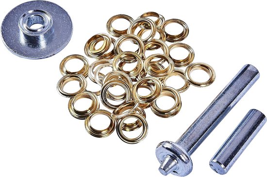 Zeil Reparatie Kit - Doek Herstel - Beschadigd Zeil - Roestvrij Messing - 30 Stuks - Transparant