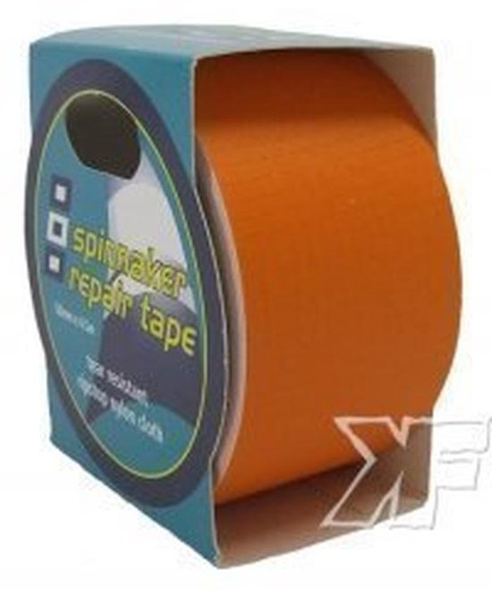 Zeil Reparatie Kit - Spinnaker Tape - Watersport Reparatie - Waterdicht Nylon Materiaal - Oranje van Merkloos