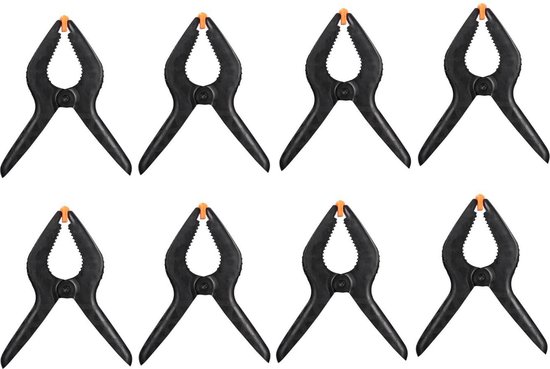Zeilklemmen - 8 Stuks - zeilclips - 9.5*7*3.5cm - marktklemmen van kunststof - Bevestiging voor het vastzetten van Zeilmateriaal - dekzeil klemmen van Fesio