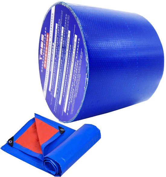 Zeilreparatieband - Dekzeil reparatie - Waterdicht herstel - Hoge hechtsterkte - 8 cm x 5 m - Blauw