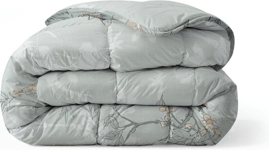 Zelesta Royalbed Aqua Forest 240x200cm - Dekbed zonder overtrek - 30 dagen proefslapen - Wasbaar hoesloos dekbed - Bedrukt dekbed - All year zomerdekbed & winterdekbed van Zelesta