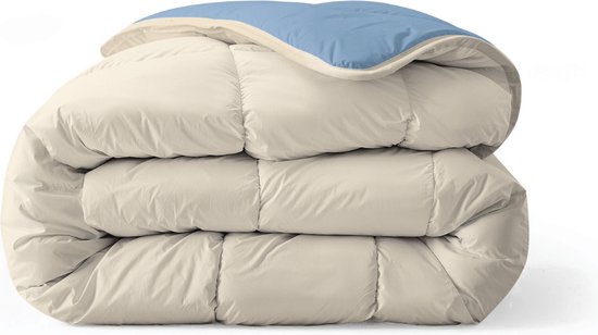 Zelesta Royalbed Bluefog & Sand Beach 140x200cm - Dekbed zonder overtrek - 30 dagen proefslapen - Wasbaar hoesloos dekbed - Bedrukt dekbed - All year zomerdekbed & winterdekbed van Zelesta