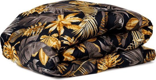 Zelesta Wonderbed Golden Leaves 200x200cm - Dekbed zonder overtrek - 30 dagen proefslapen - Wasbaar hoesloos dekbed - Bedrukt dekbed - Dekbed met print - All Year Winterdekbed & Zomerdekbed van Zelesta