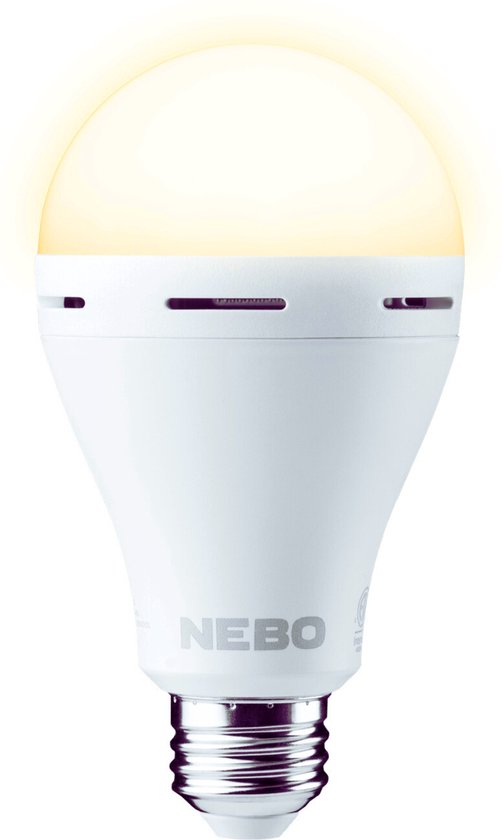 Zelf Opladende E27 LED Noodlamp Blackout Backup Lamp Oplaadbaar + Portable Powercap Ophangfitting van FlinQ