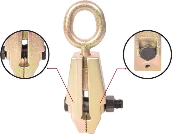Zelfaanscherping Trekker Auto Frame & Body Reparatie-Kleine Mond Trekken Jig Klem Tool-2 Manier Gesmeed-10 lbs Heavy Duty van Yoijodi