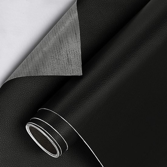 Zelfklevend Kunstleer Reparatie & Renovatie Set - 40x200 cm - Voor Bank, Autostoel, Tas en Meubels van Merkloos