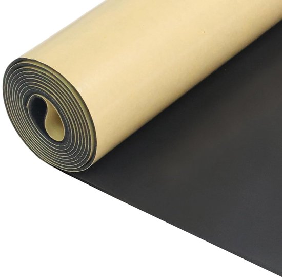 Zelfklevend neopreen schuimplaat 300 mm x 1,5 mm x 1,5 m - multifunctionele isolatiemaat, geluidsisolatie, schokabsorptie en antislip eigenschappen