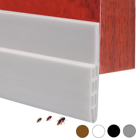 Zelfklevende 100 cm Silicone Rubber Deurrubber voor Raam- en Deurgaten, Ideaal voor Isolatie en Geluiddemping van Merkloos