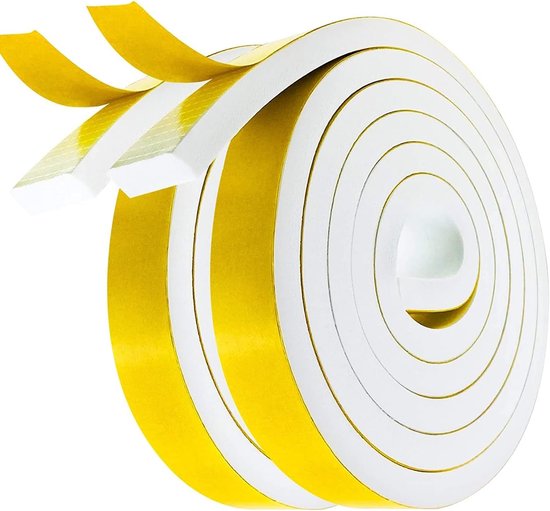 Zelfklevende Borstelweerstrip, 16ft(L)x9mm(W)x5mm(T), Hoge Dichtheid Vilt Deurborstelstrip voor Kieren en Ramen, Ideaal voor Geluiddemping en Isolatie van Merkloos