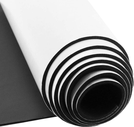 Zelfklevende Cell Rubber Foam Rol 300mm x 3mm x 3M - Multifunctionele Neopreen Foam Vel, Makkelijk te Snijden, Ideaal voor DIY Projecten en Isolatie van Merkloos