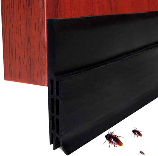 Zelfklevende Deurafdichting, Insectenwering, Geluidsisolatie, Vervangende Afdichtstrip, Weerbestendig, 100 x 5 cm