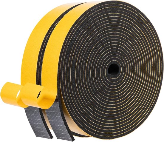 Zelfklevende Dichtstrip 20mm x 3mm x 10m voor Deur en Raam - Isolatie, Geluiddemping en Waterdicht van Merkloos