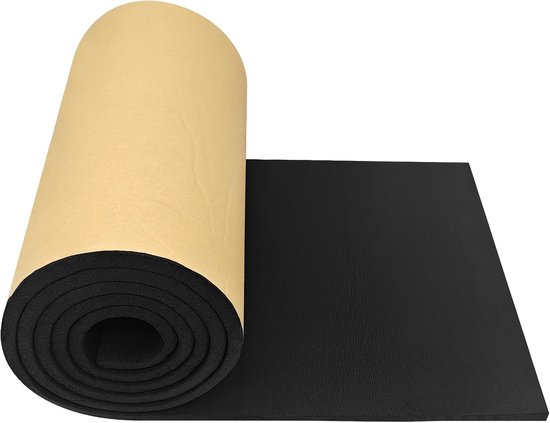 Zelfklevende Foam Mat 200 cm x 30 cm x 1 cm - Geluidsisolatie, Warmte-isolatie en Vochtbestendig voor Auto en Woonkamer