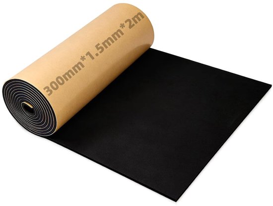 Zelfklevende Foam Pad Rol 300 mm x 0,3 cm - Ideaal voor Geluiddemping, Isolatie en Bescherming