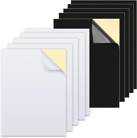 Zelfklevende Foam Vellen 300 x 200 x 3mm Dikte - Gesloten Cel Neopreen Rubberen Mat voor Meubels, Geluiddemping en Isolatie