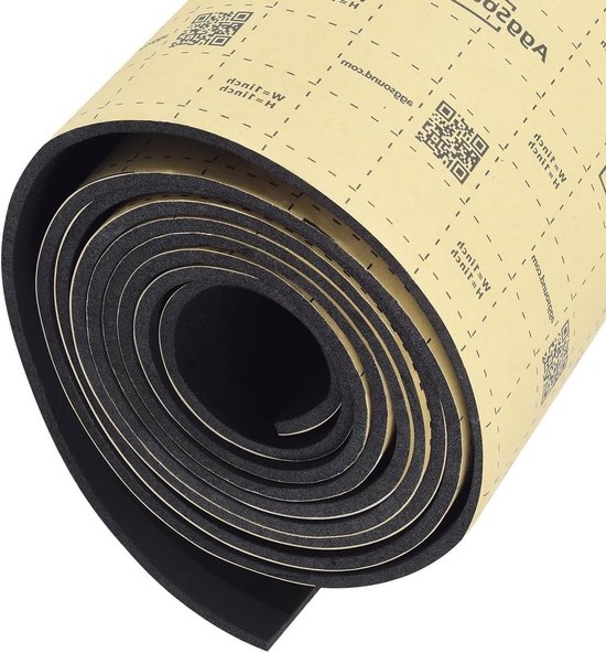 Zelfklevende geluidsisolatiematten 420x40cm - 2 rollen van 4mm voor optimale warmte- en geluidsisolatie (3,34㎡)